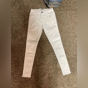 Legend London Mens Spray-On Jeans - Size 30W 30L - White - New with Tags